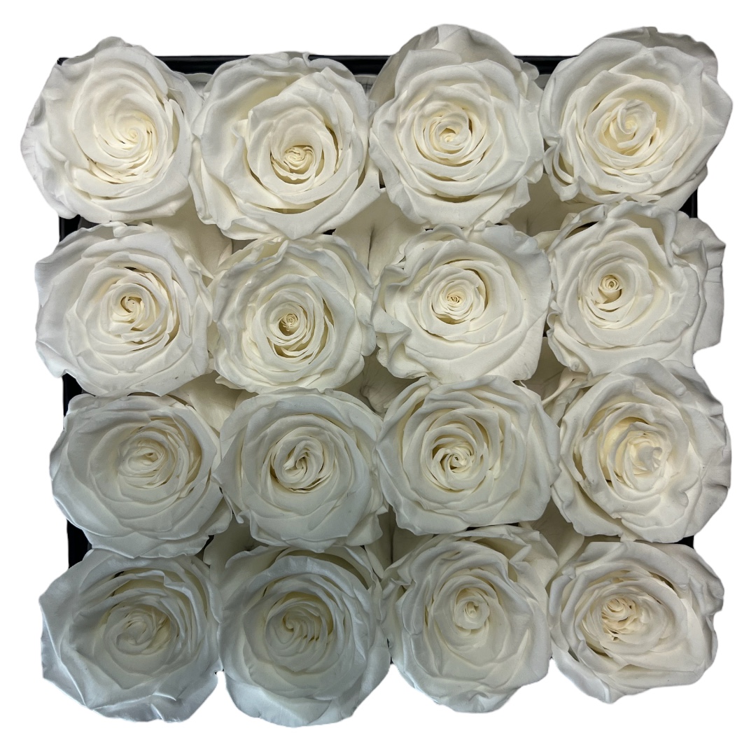 Eckig Box| Schwarz | L | Rosen Weiss - Image 3