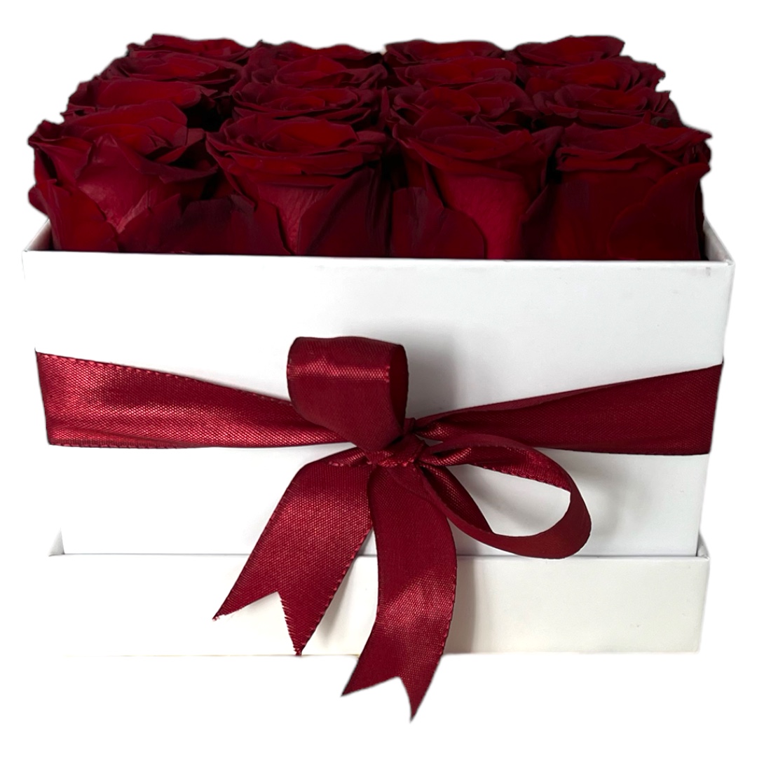 Eckig Box| Weiss | L | Rosen Rotwein - Image 2